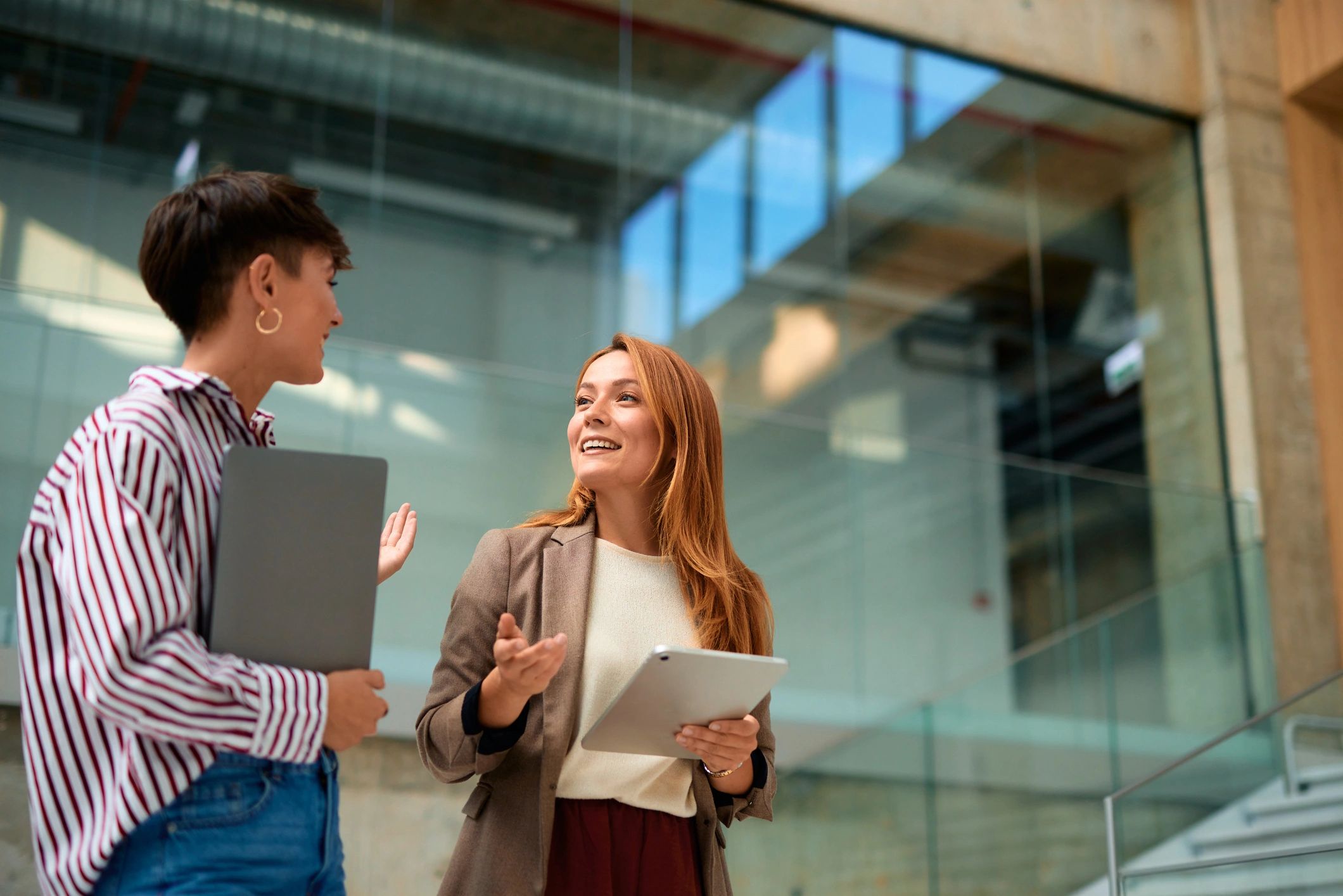Modern business team collaborating in an office